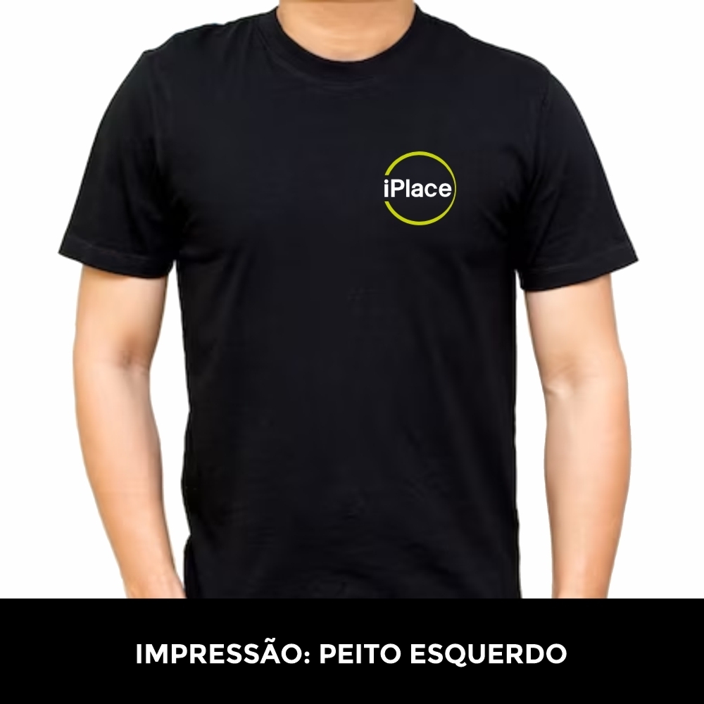 Camiseta Algodão - IMPRESSÃO PEITO ESQUERDO-CA101