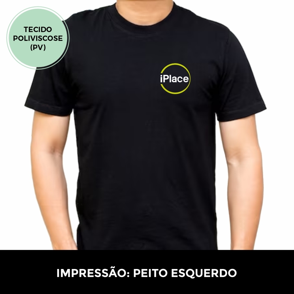 Camiseta Poliviscose (PV) - IMPRESSÃO PEITO ESQUERDO-PV101